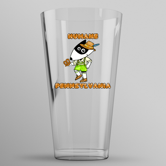 Humane PA Pretzel Pint Glass