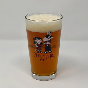 2016 Pints for Pups Glass